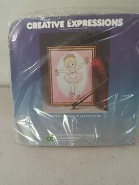 Tiny Ballerina Crewl Kit Embroidery Creative Expressions NEW